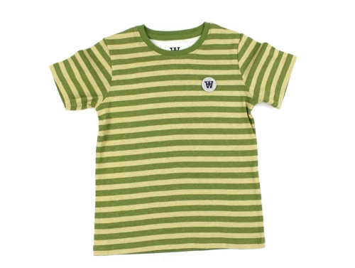 Wood Wood khaki/pesto stribet t-shirt Ola